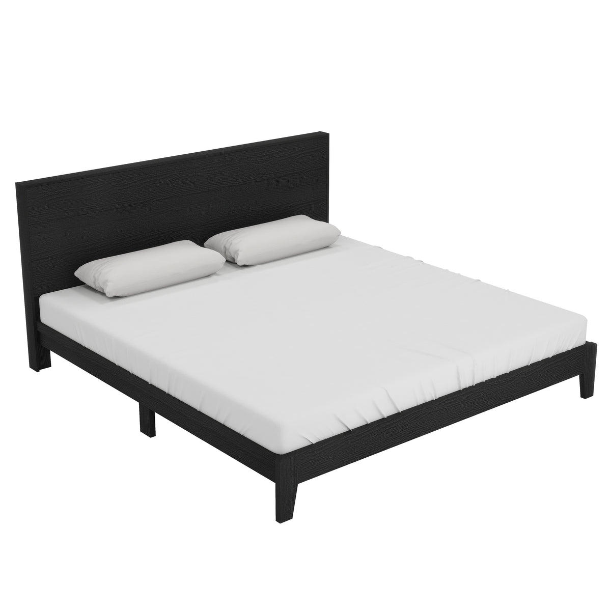 GALANO King Platform Bed with Headboard and Footboard