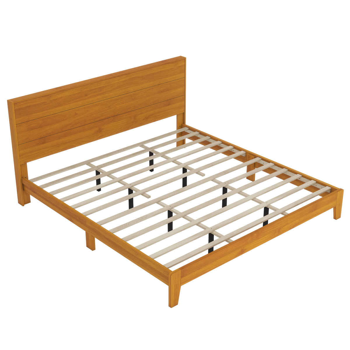 GALANO King Platform Bed with Headboard and Footboard