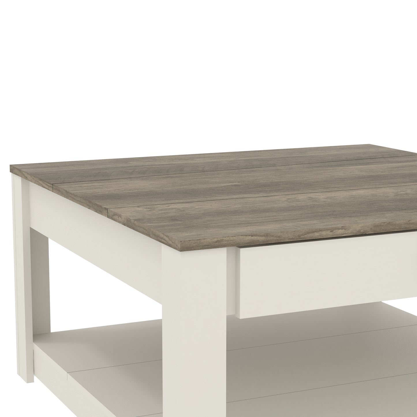 Galano Wood Coffee Table with Drawer Storage 31.5" W × 31.5" D × 16.3" H