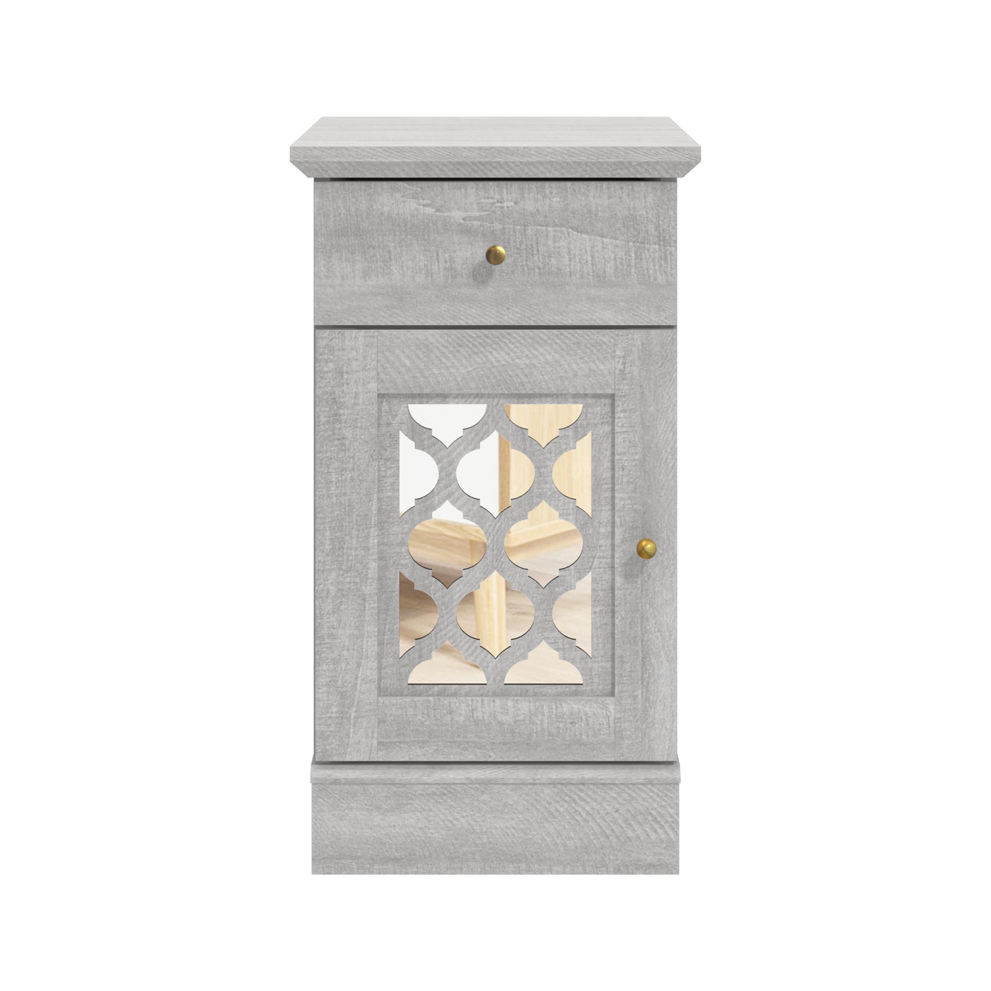 Galano End Table with Drawer and Cabinet Storage 22" W × 14" D × 25" H