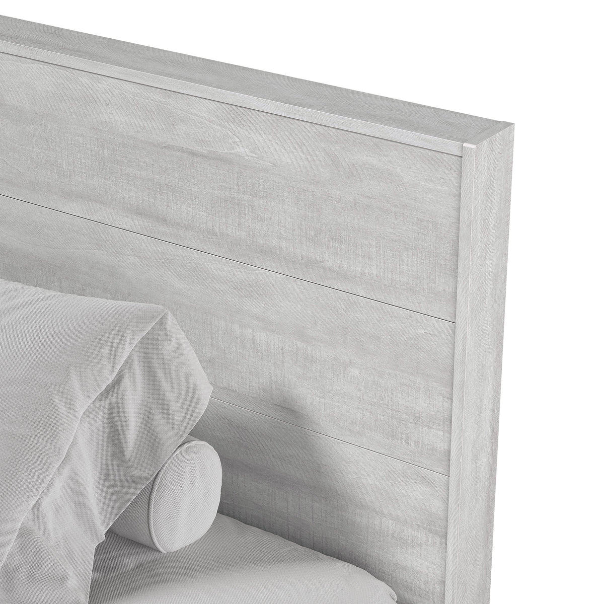 GALANO King Platform Bed with Headboard and Footboard
