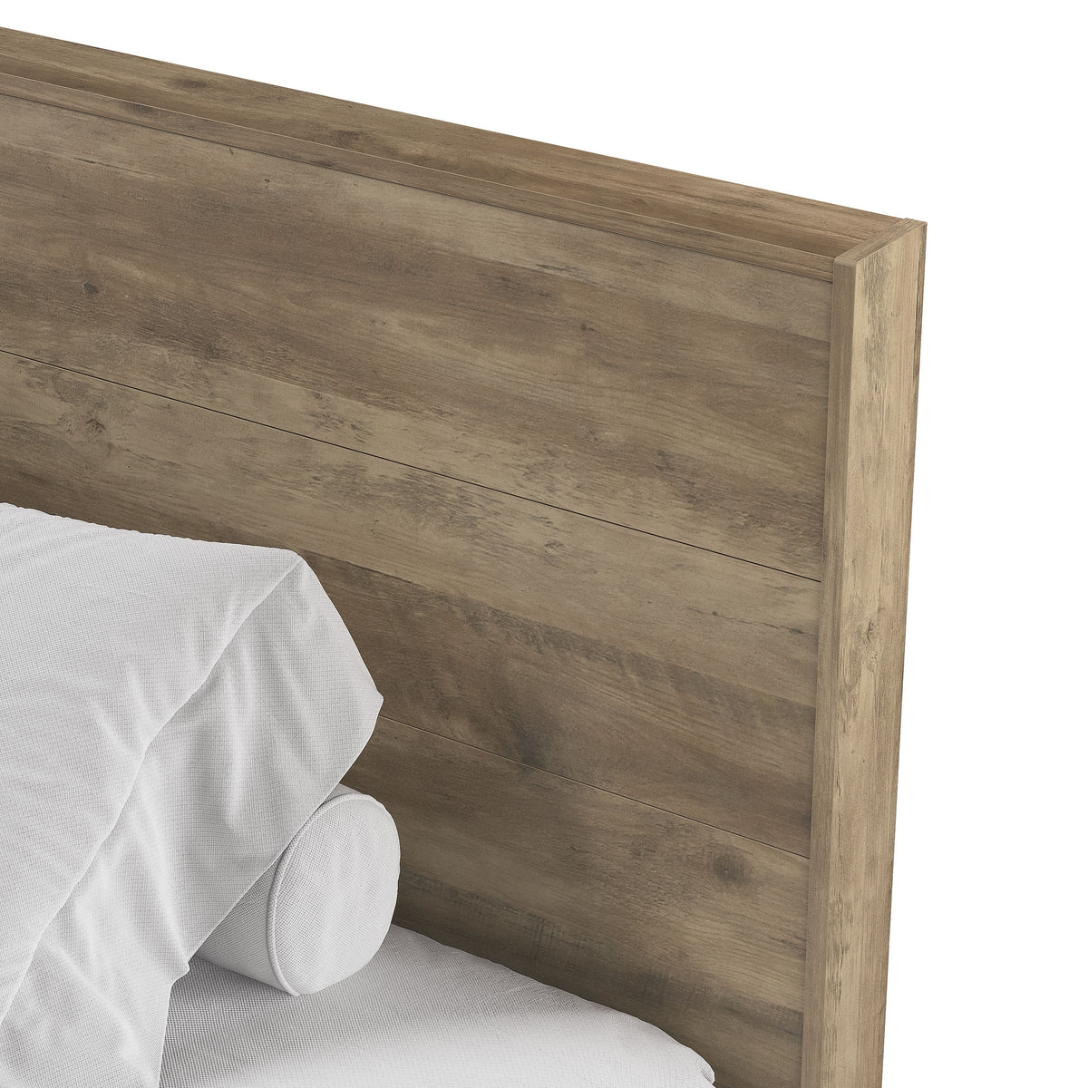 GALANO King Platform Bed with Headboard and Footboard