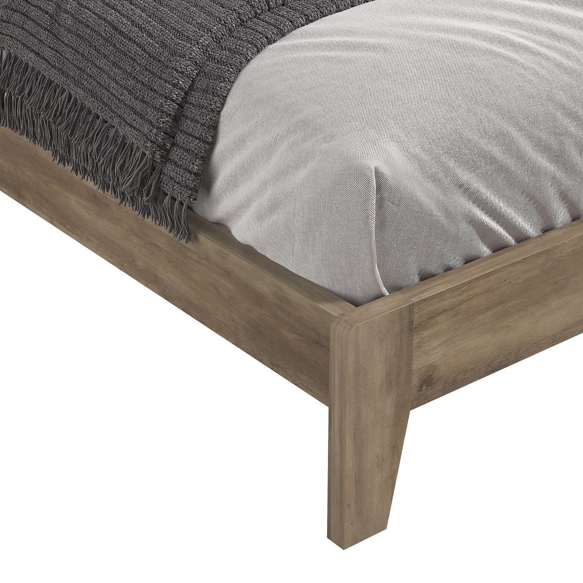 GALANO King Platform Bed with Headboard and Footboard