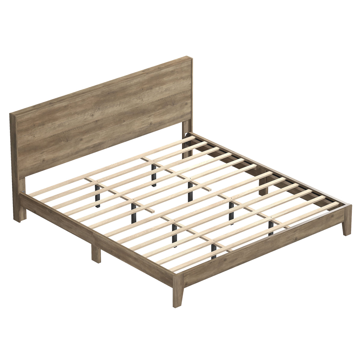 GALANO King Platform Bed with Headboard and Footboard