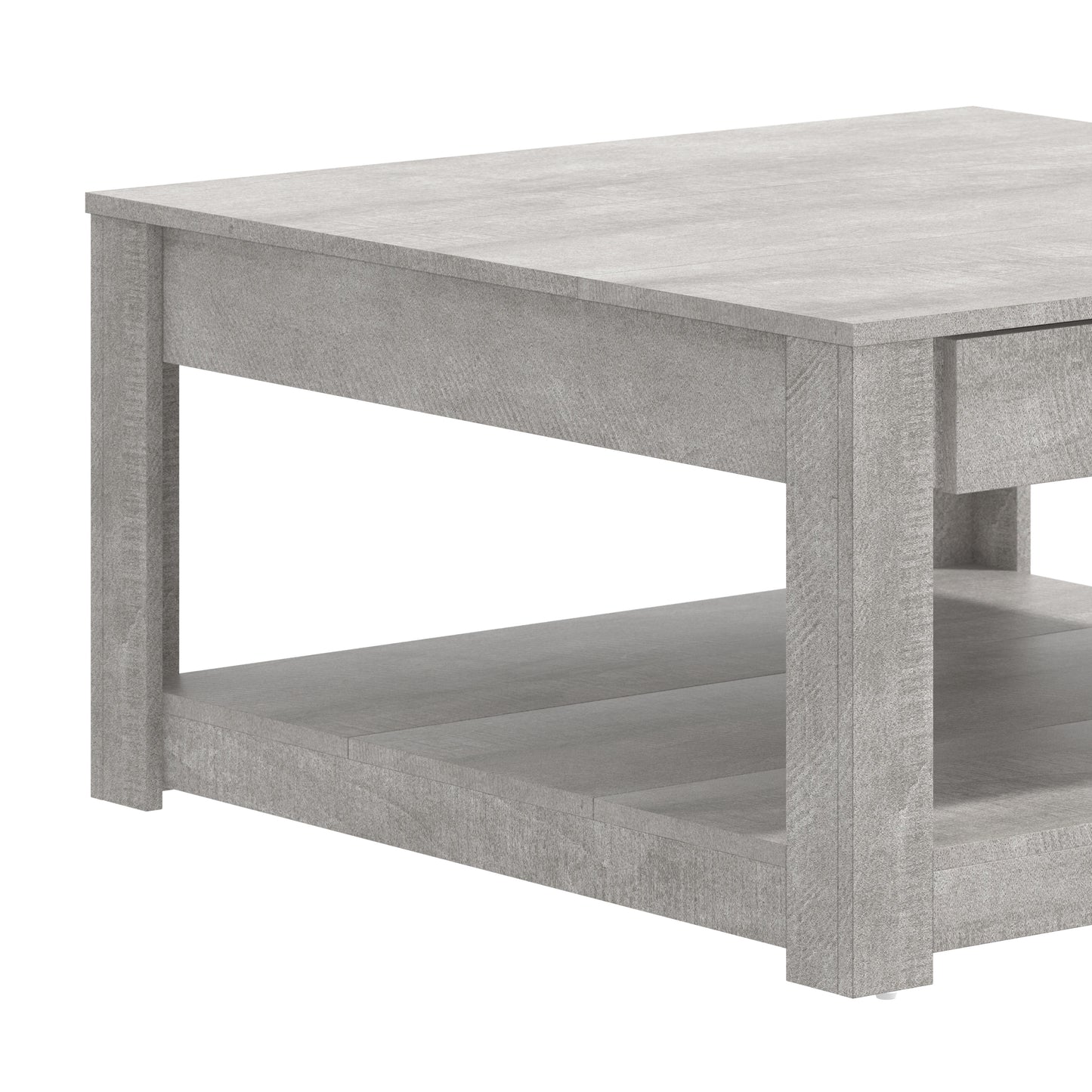 Galano Wood Coffee Table with Drawer Storage 31.5" W × 31.5" D × 16.3" H