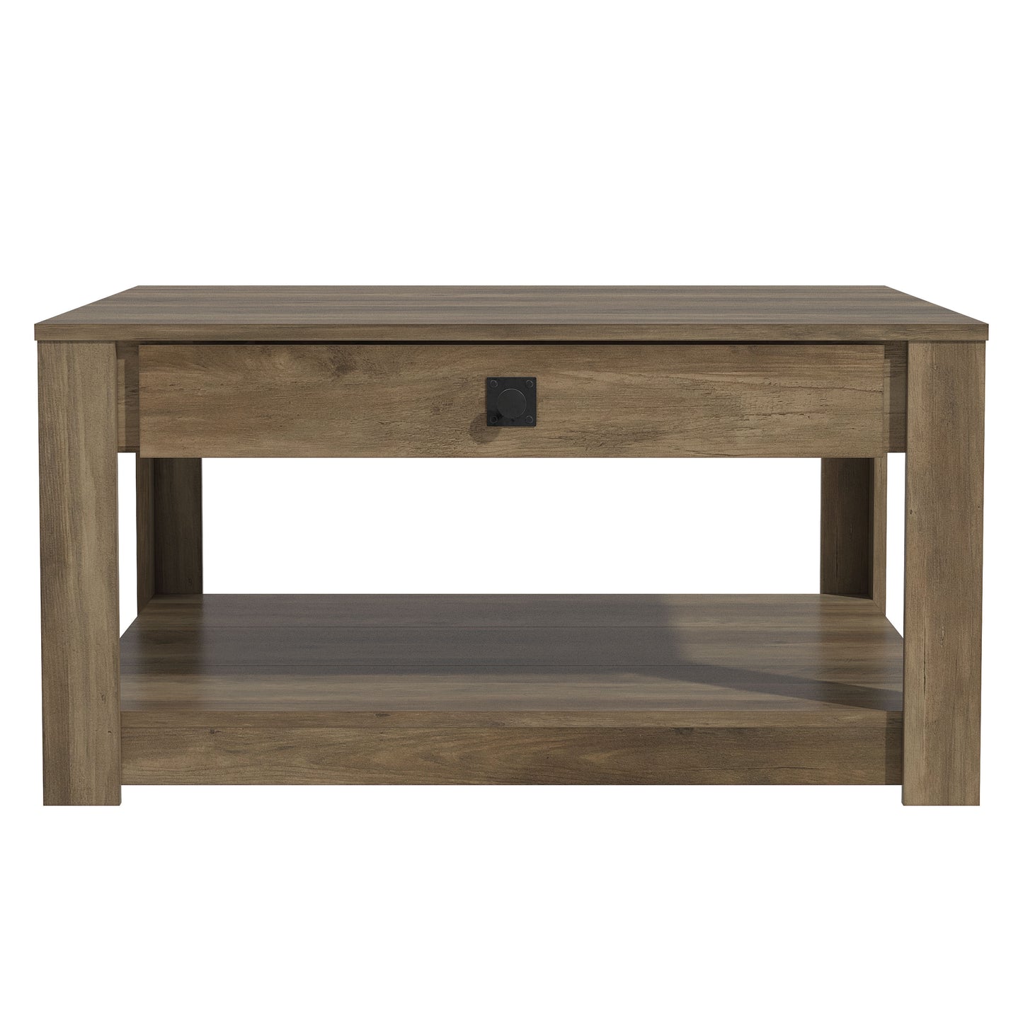 Galano Wood Coffee Table with Drawer Storage 31.5" W × 31.5" D × 16.3" H