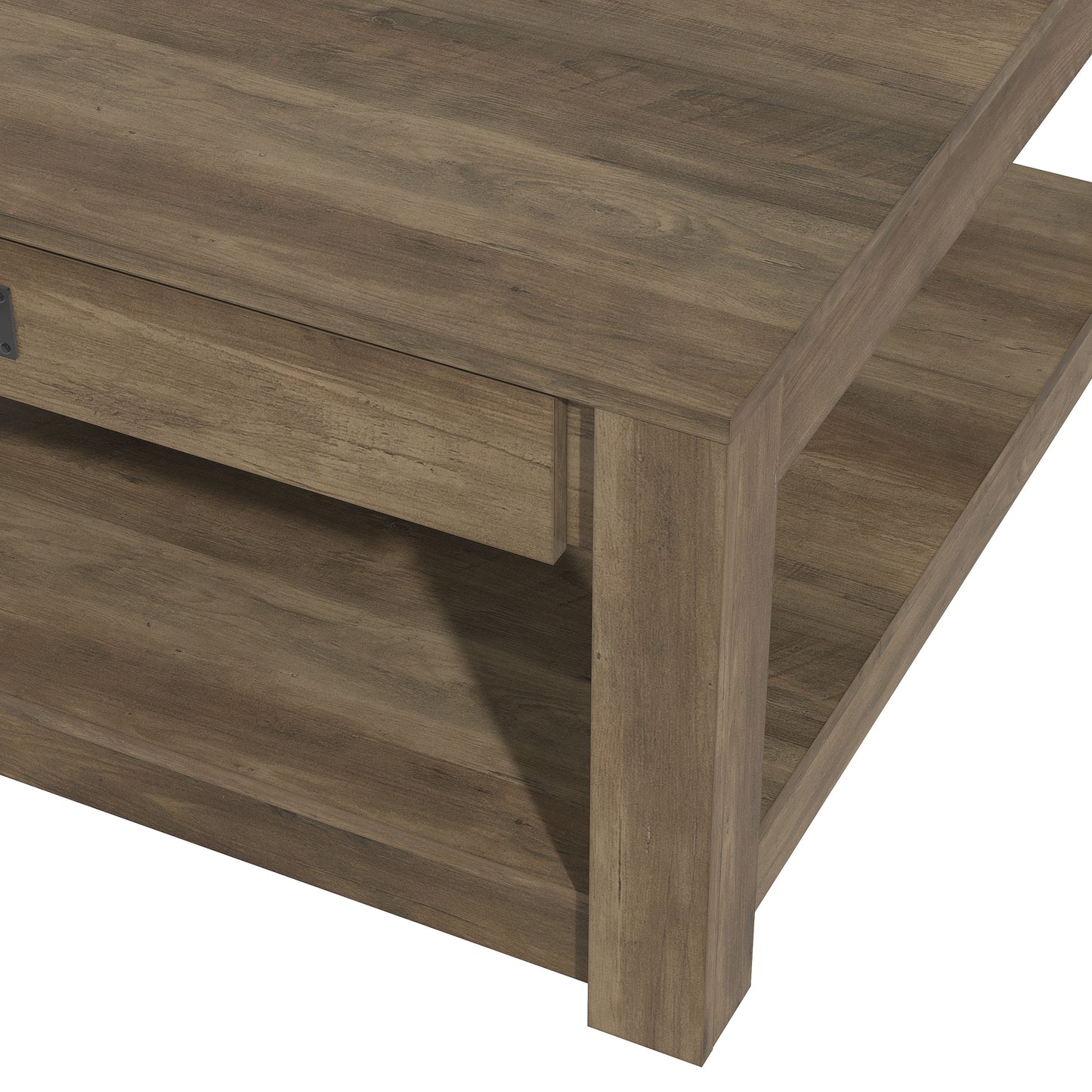 Galano Wood Coffee Table with Drawer Storage 31.5" W × 31.5" D × 16.3" H
