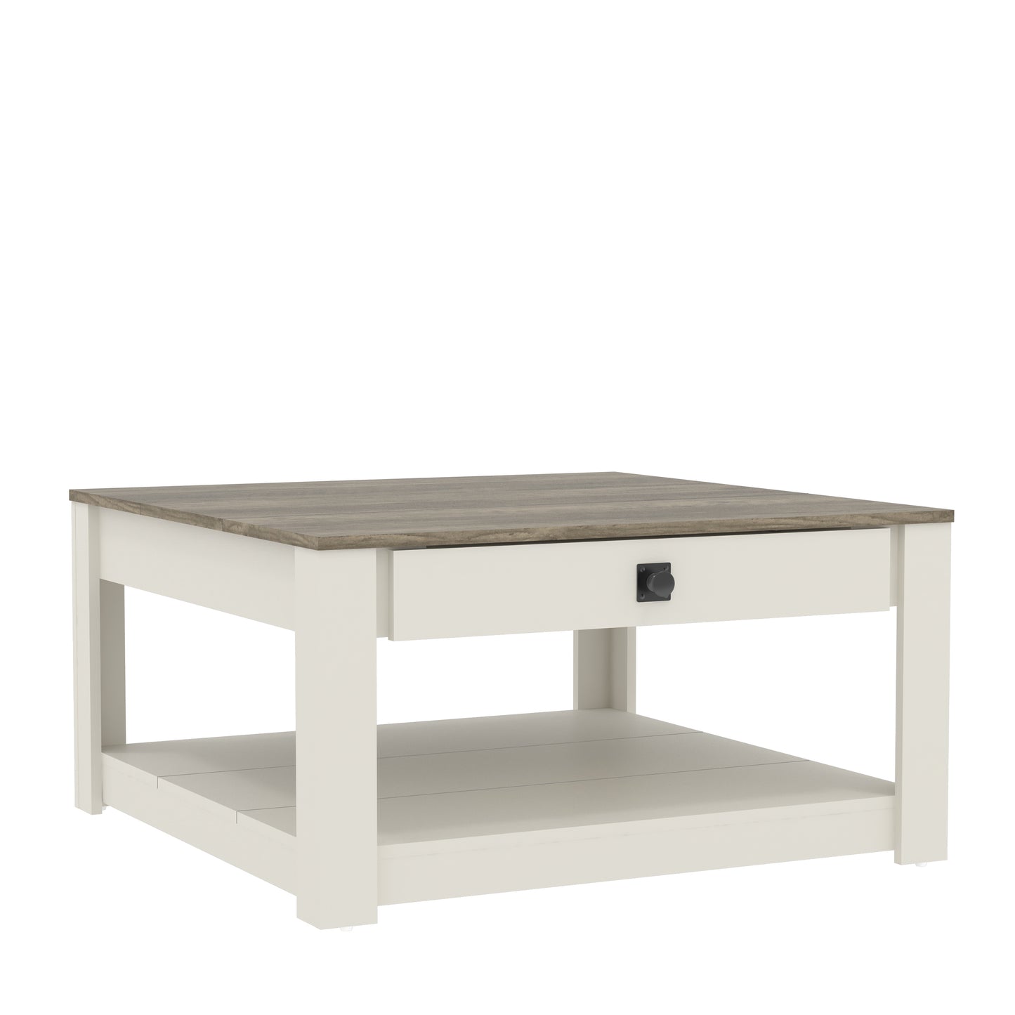 Galano Wood Coffee Table with Drawer Storage 31.5" W × 31.5" D × 16.3" H