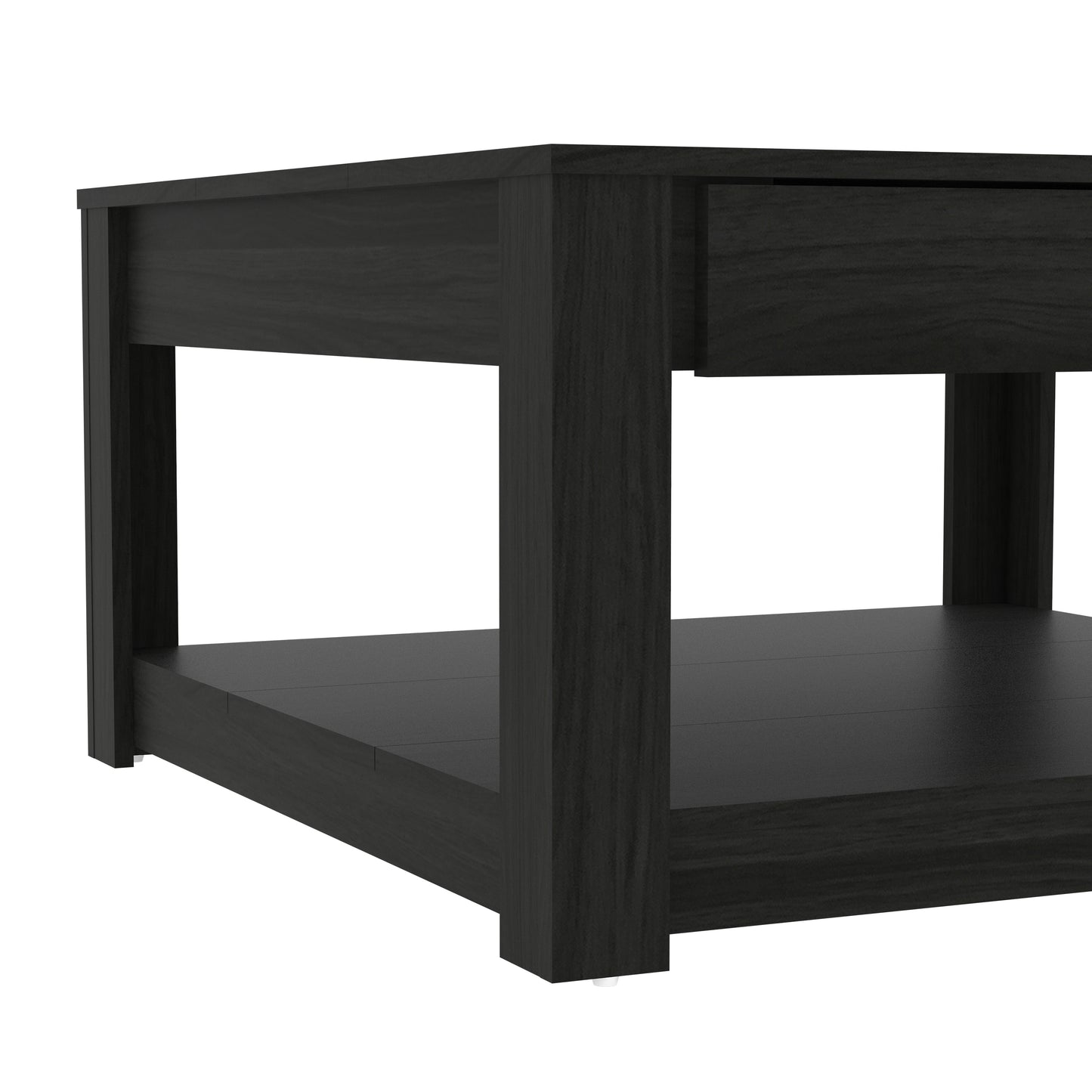 Galano Wood Coffee Table with Drawer Storage 31.5" W × 31.5" D × 16.3" H