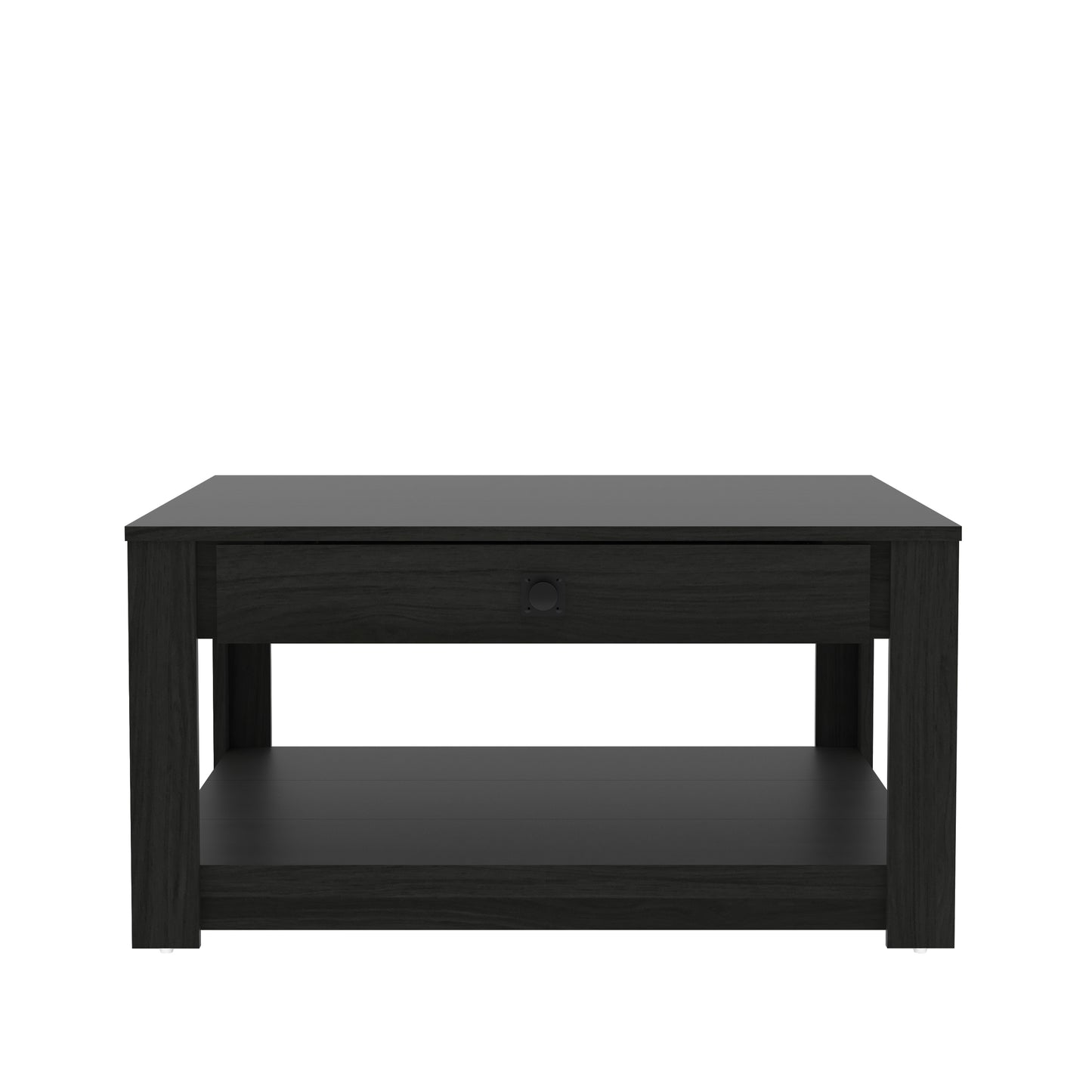 Galano Wood Coffee Table with Drawer Storage 31.5" W × 31.5" D × 16.3" H