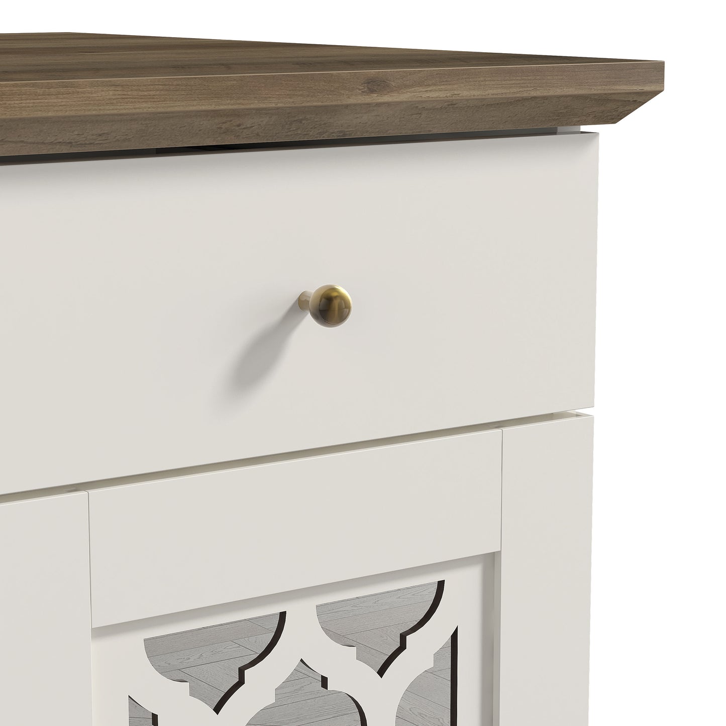 Galano End Table with Drawer and Cabinet Storage 22" W × 14" D × 25" H
