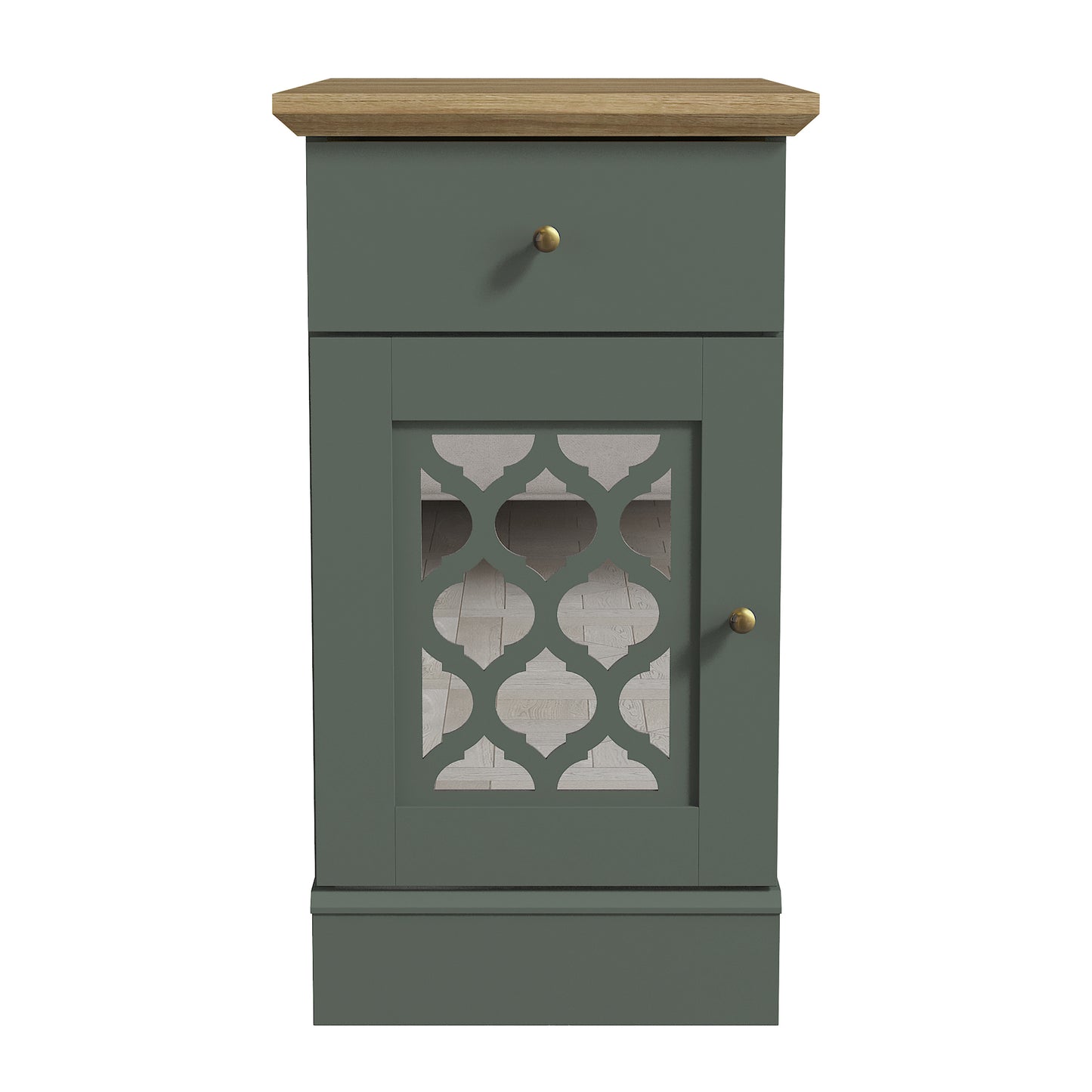 Galano End Table with Drawer and Cabinet Storage 22" W × 14" D × 25" H