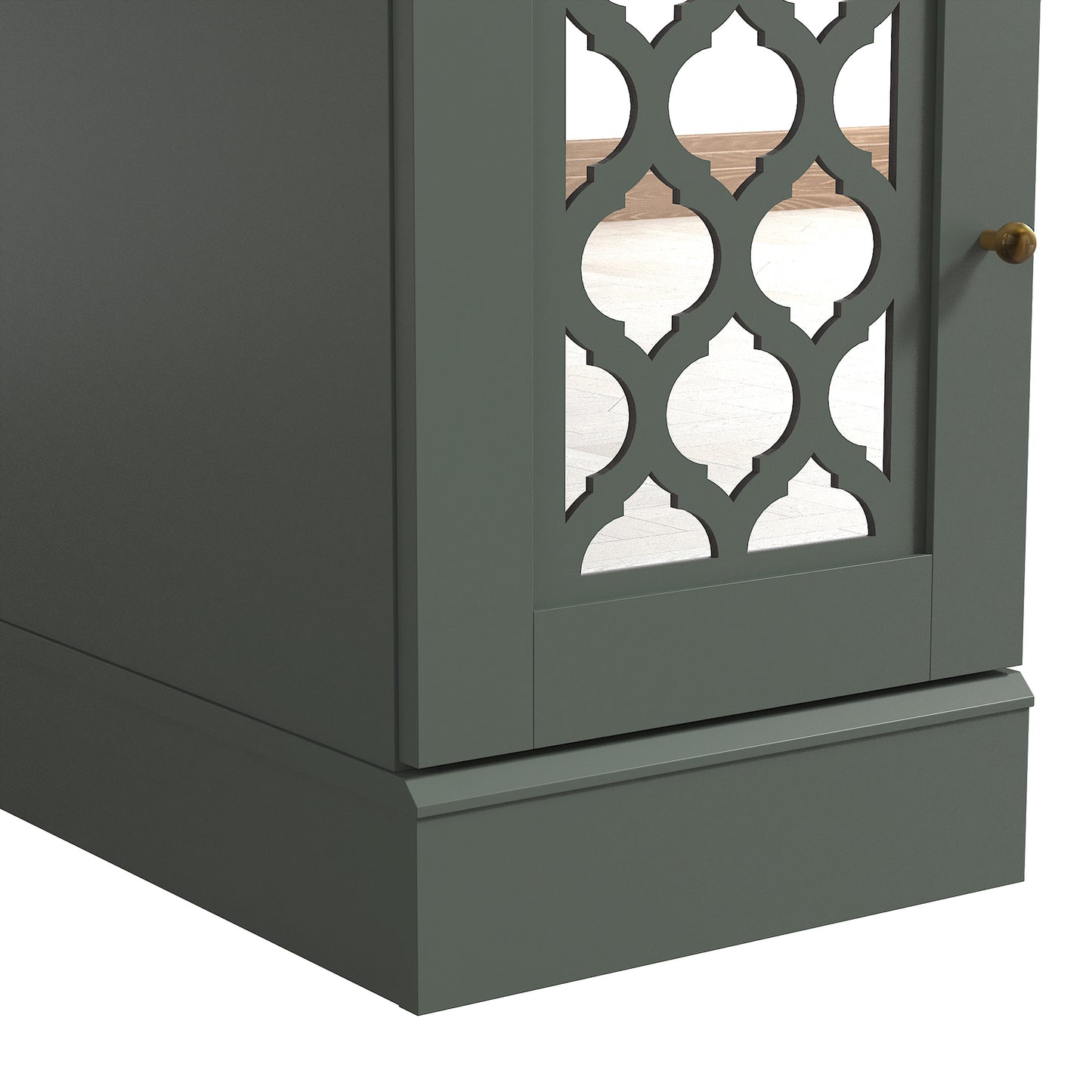 Galano End Table with Drawer and Cabinet Storage 22" W × 14" D × 25" H