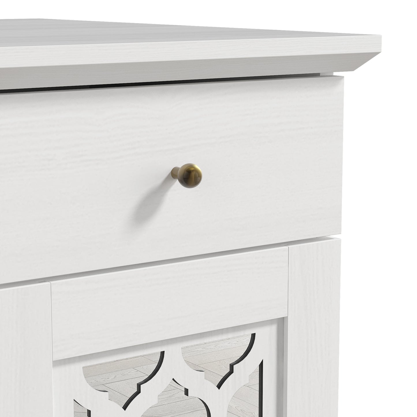 Galano End Table with Drawer and Cabinet Storage 22" W × 14" D × 25" H