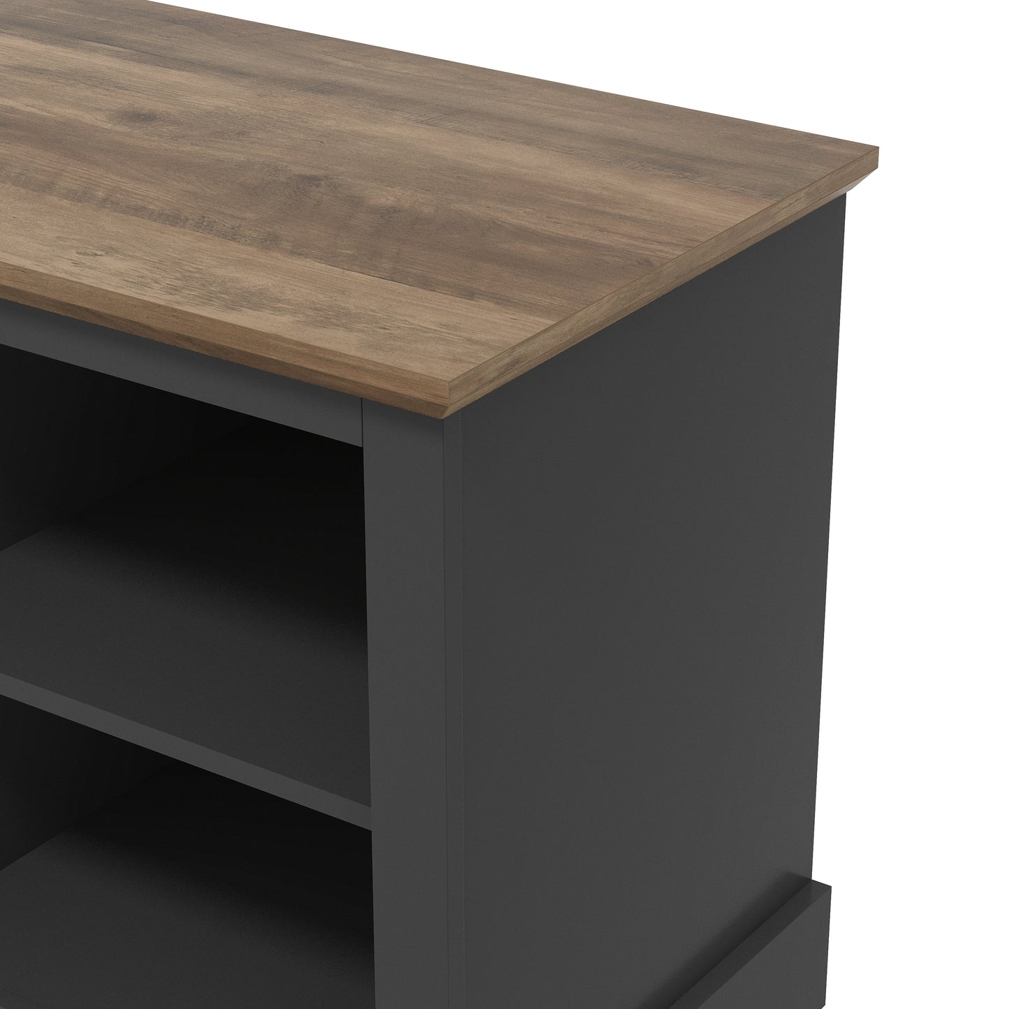 Galano TV Stand with Cut-Out Door Storage 68.2" W × 17.1" D × 23.7" H