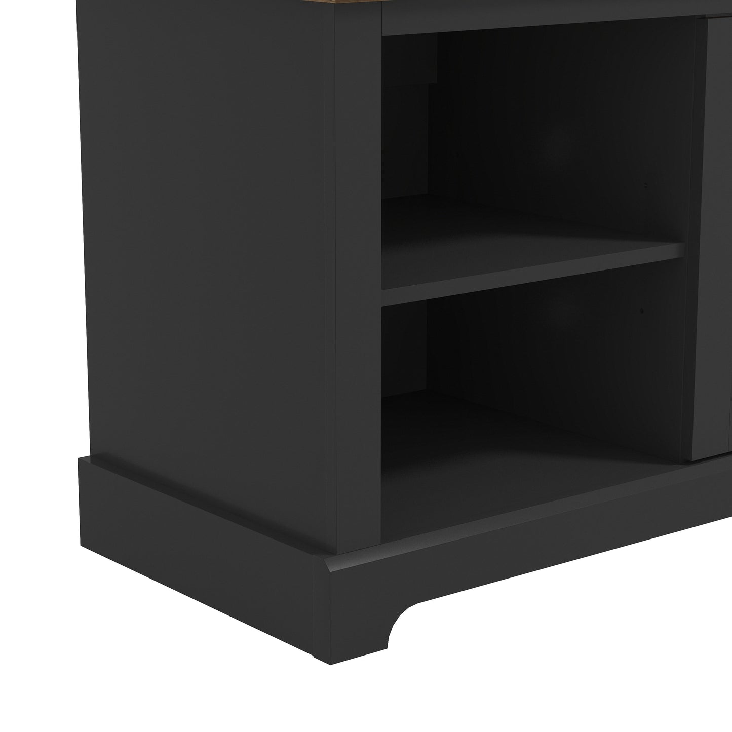 Galano TV Stand with Cut-Out Door Storage 68.2" W × 17.1" D × 23.7" H