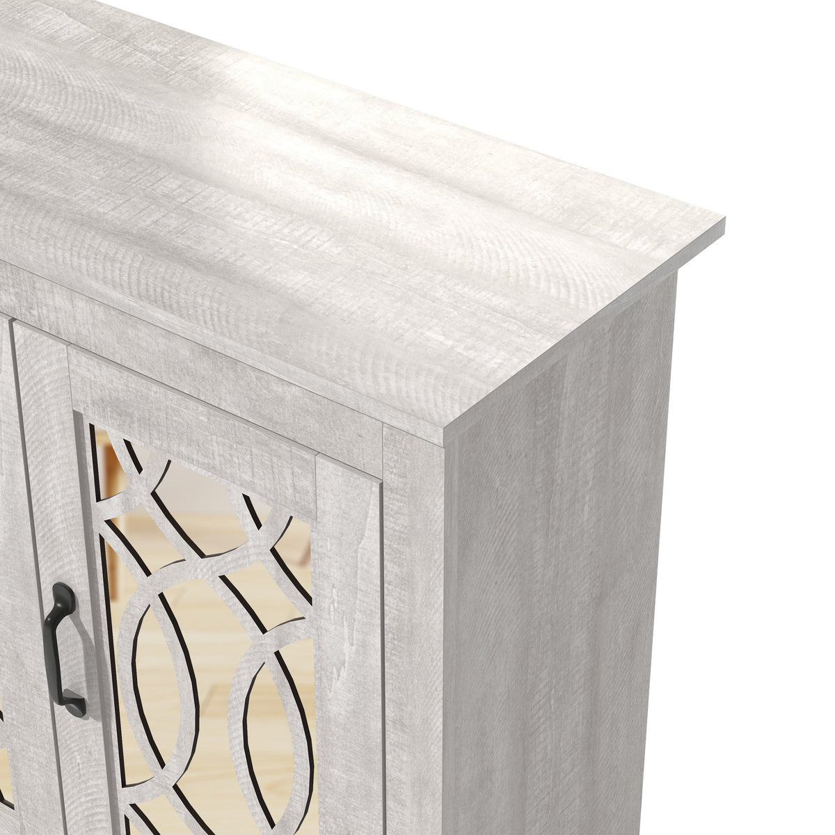 GALANO Shoe Storage Cabinet with 3 Mirrored Doors, Up to 16 Pairs