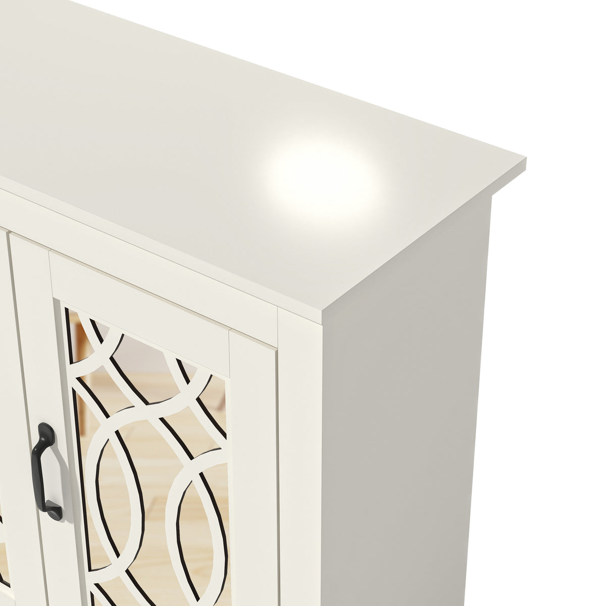 GALANO Shoe Storage Cabinet with 3 Mirrored Doors, Up to 16 Pairs