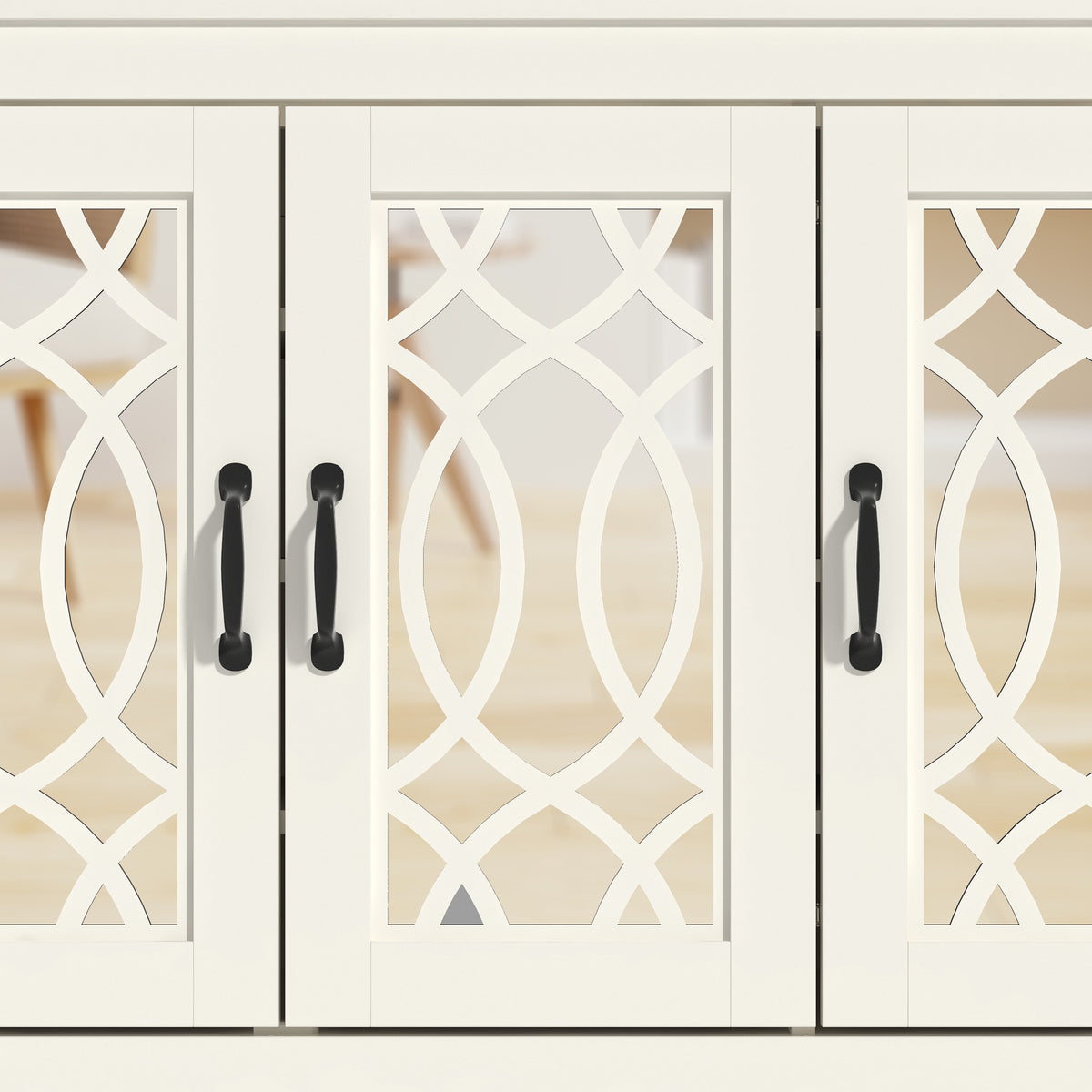 GALANO Shoe Storage Cabinet with 3 Mirrored Doors, Up to 16 Pairs