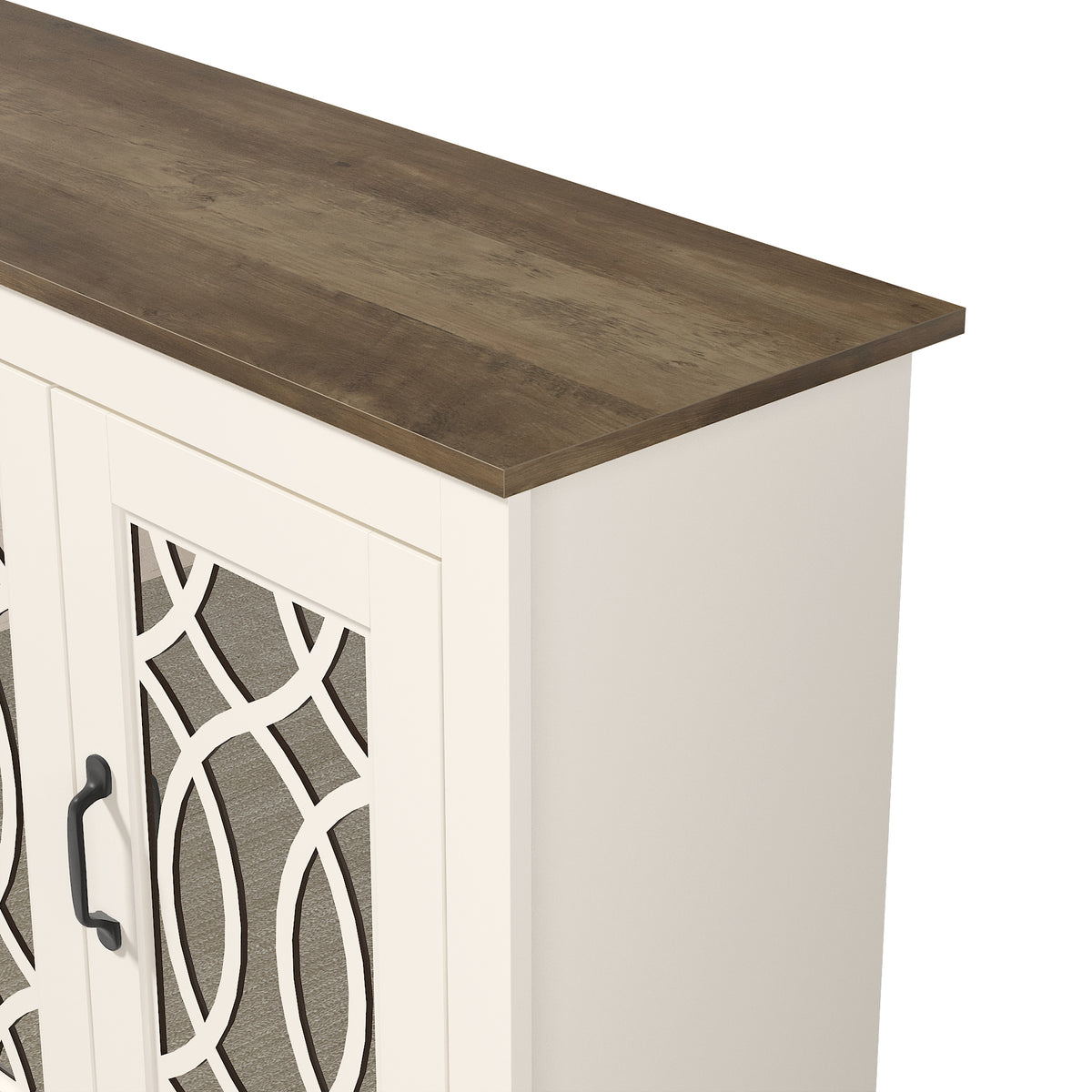 GALANO Shoe Storage Cabinet with 3 Mirrored Doors, Up to 16 Pairs