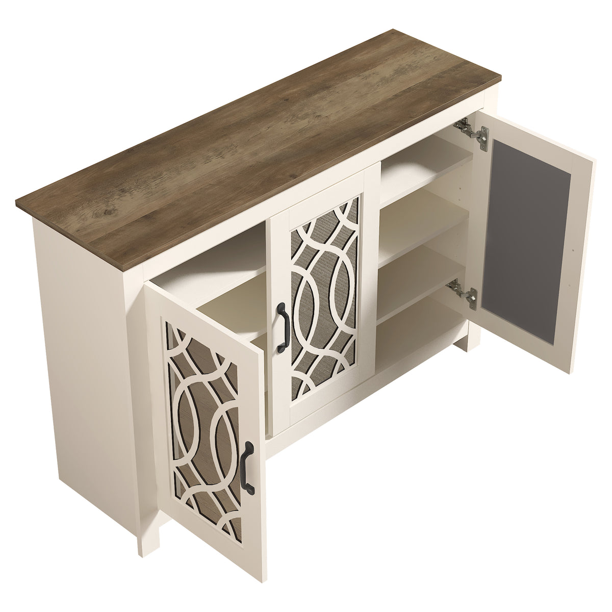 GALANO Shoe Storage Cabinet with 3 Mirrored Doors, Up to 16 Pairs