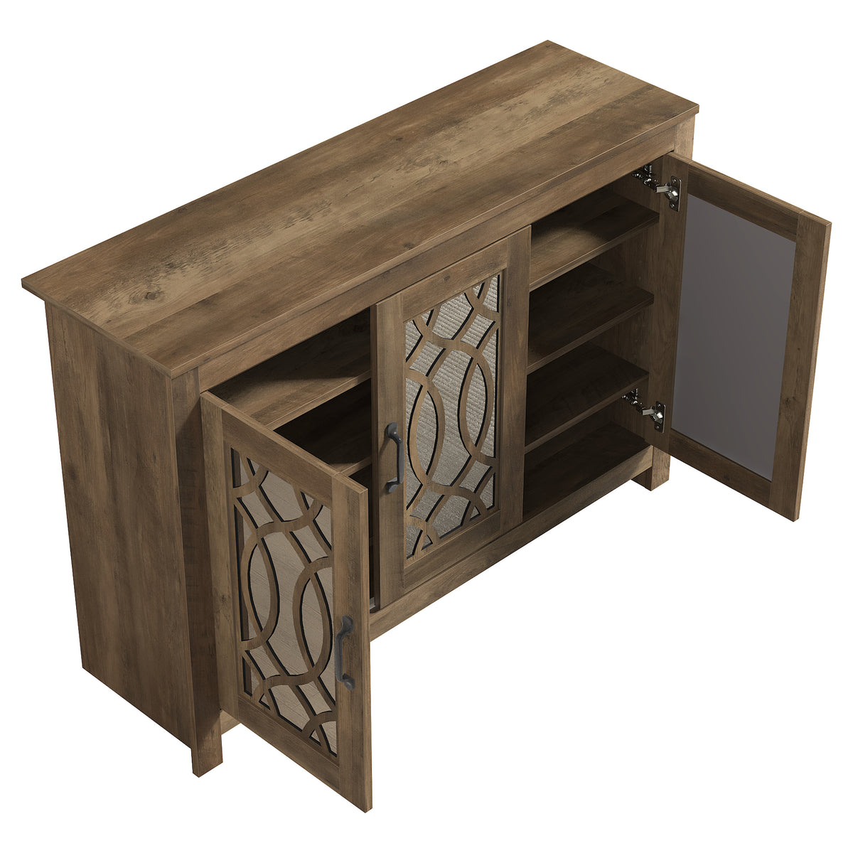GALANO Shoe Storage Cabinet with 3 Mirrored Doors, Up to 16 Pairs