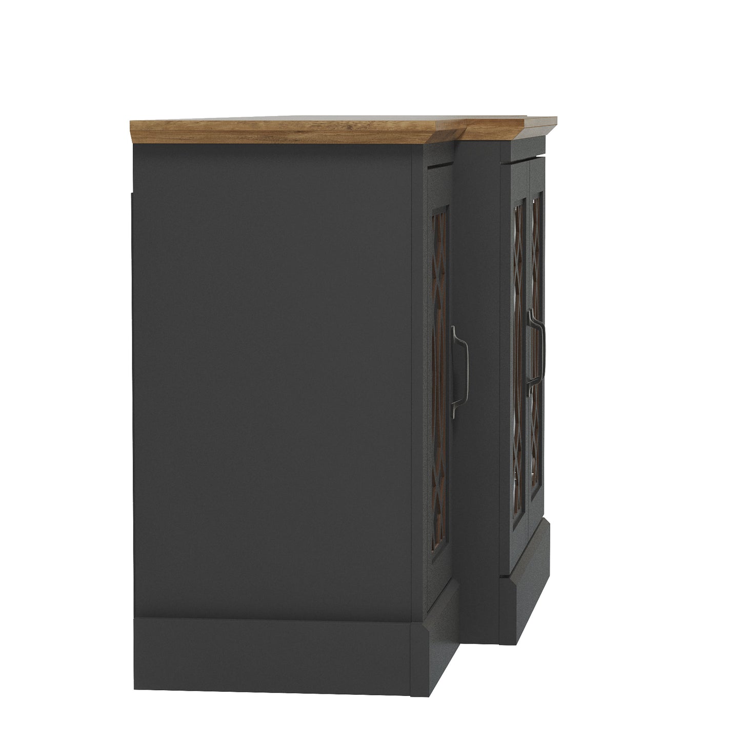 Galano sideboard with decorative cutout doors 60.4" W × 18.2" D × 29.3" H