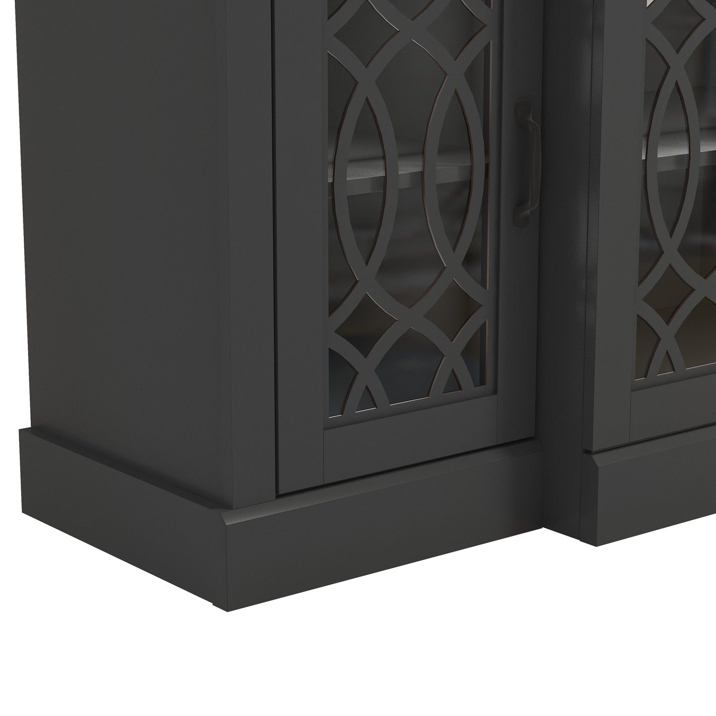 Galano sideboard with decorative cutout doors 60.4" W × 18.2" D × 29.3" H