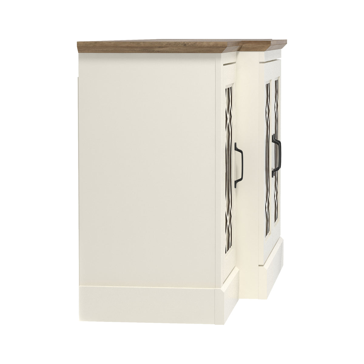 GALANO 60.4" Sideboard with 4 Doors and Adjustable Shelves