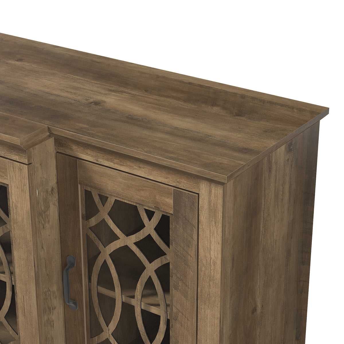 GALANO 60.4" Sideboard with 4 Doors and Adjustable Shelves
