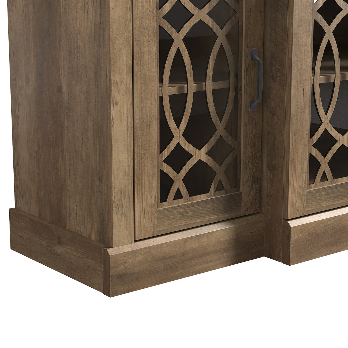 GALANO 60.4" Sideboard with 4 Doors and Adjustable Shelves
