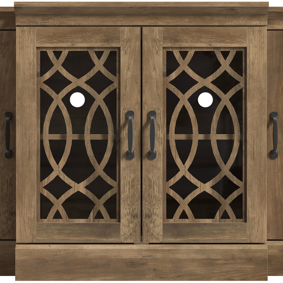 GALANO 60.4" Sideboard with 4 Doors and Adjustable Shelves