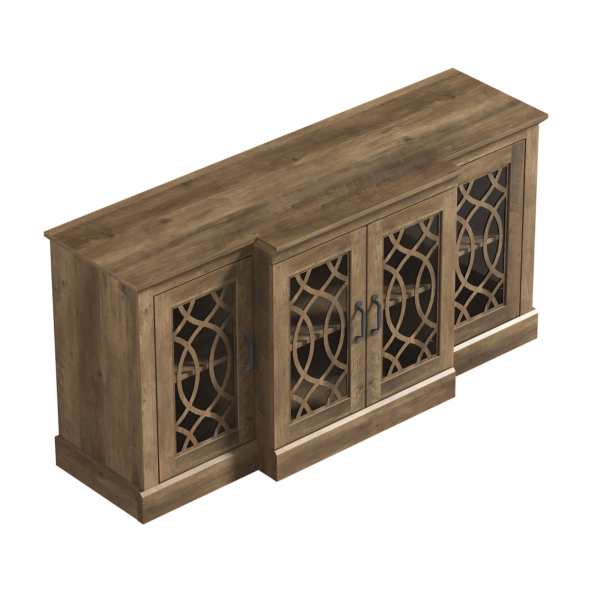 GALANO 60.4" Sideboard with 4 Doors and Adjustable Shelves