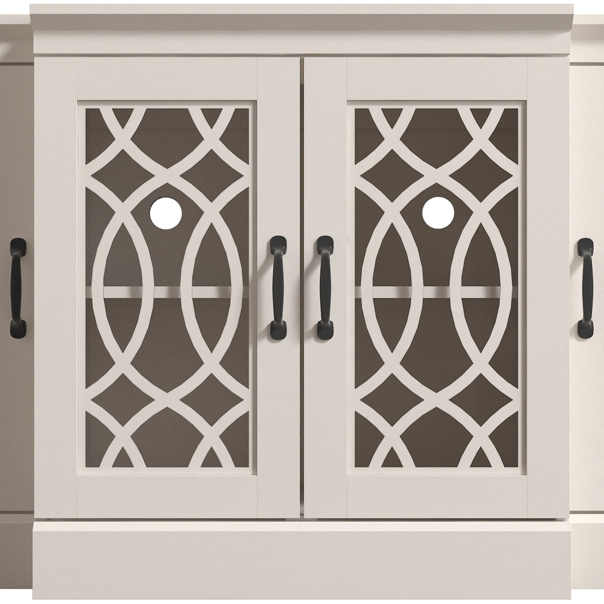GALANO 60.4" Sideboard with 4 Doors and Adjustable Shelves