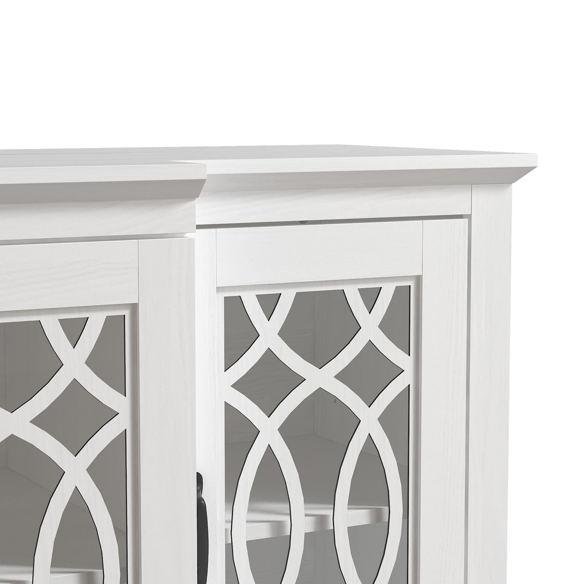 GALANO 60.4" Sideboard with 4 Doors and Adjustable Shelves