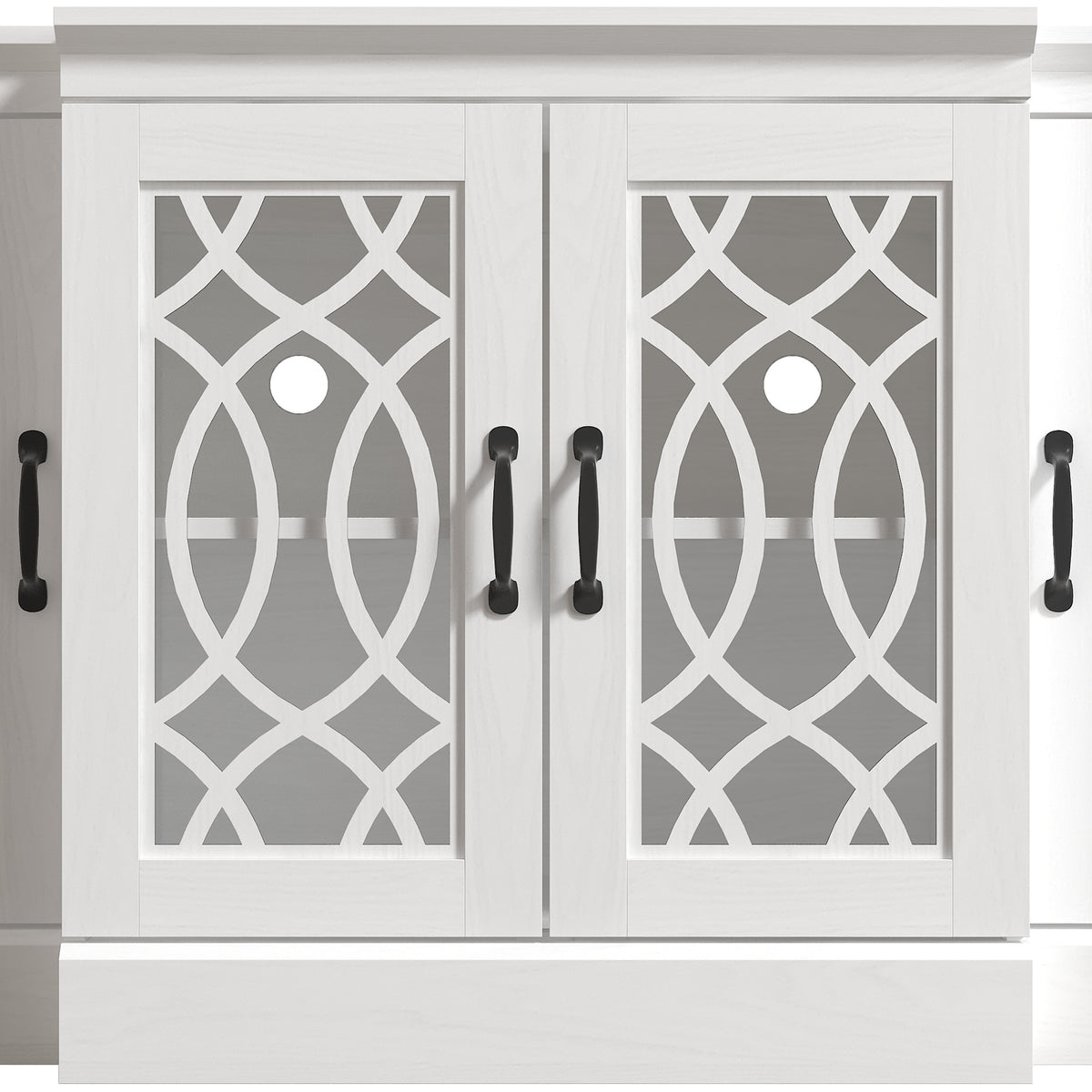 GALANO 60.4" Sideboard with 4 Doors and Adjustable Shelves