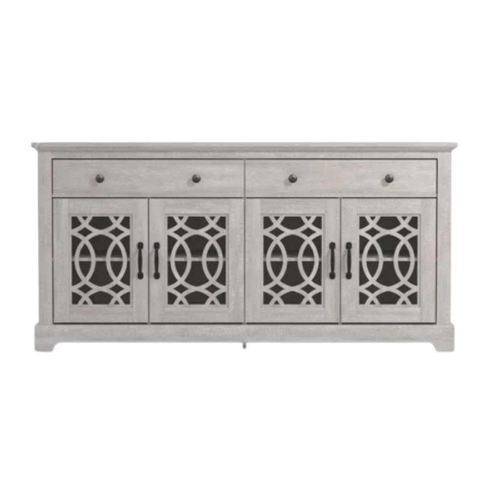 GALANO 58.7" Sideboard with 4 Doors, 2 Drawers and Adjustable Shelves