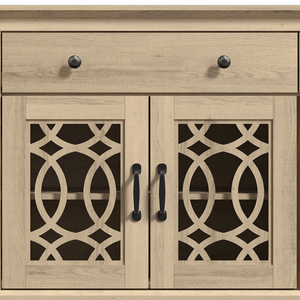 GALANO 58.7" Sideboard with 4 Doors, 2 Drawers and Adjustable Shelves