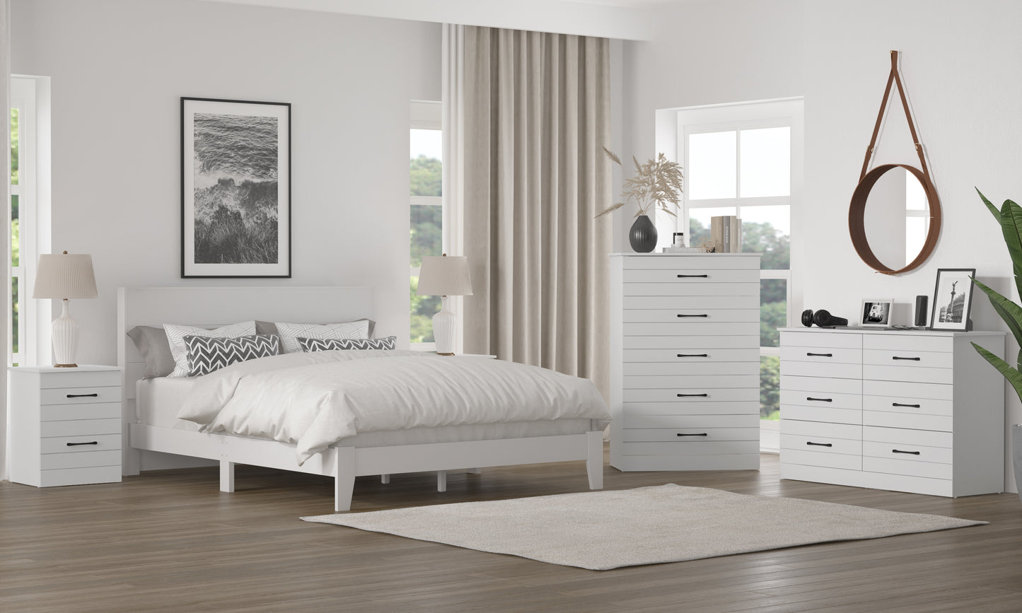 Galano Galano Uf Elis 6 Drawer Dresser (Interlock) - White