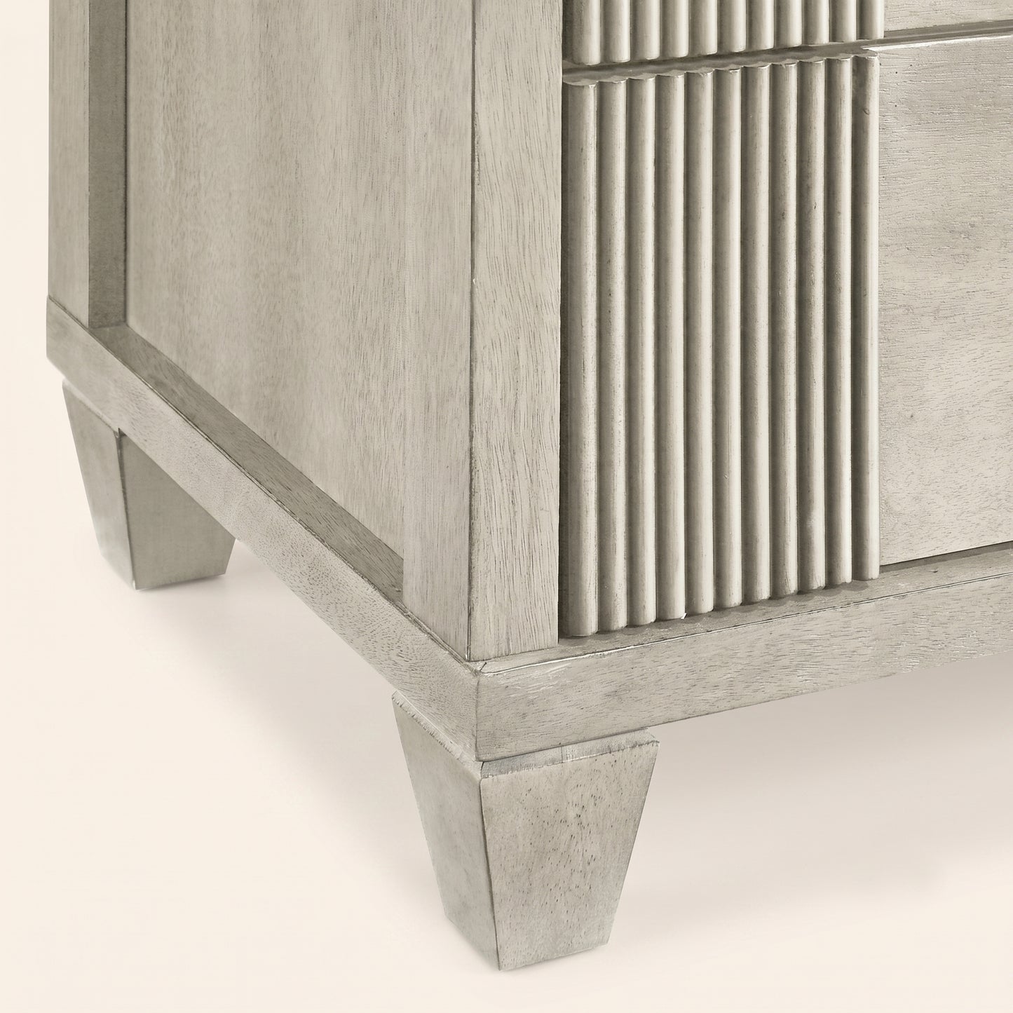 GALANO 5-Drawer Chest, 28.7" Wide Mid-Century Fluted Design, 1 Chest