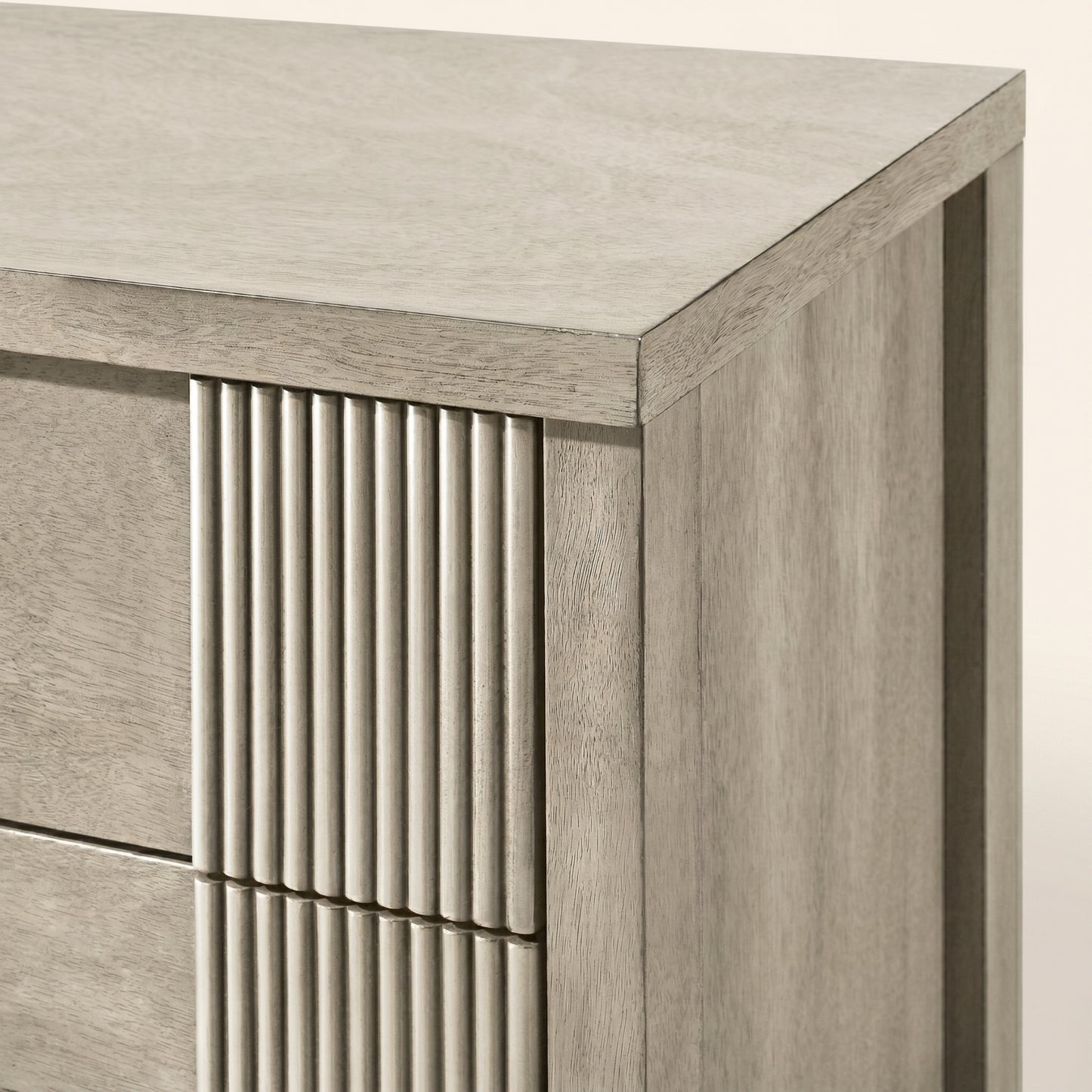 GALANO 6-Drawer Double Dresser, 54.8" Wide, Mid-Century Fluted Design, 1 Dresser