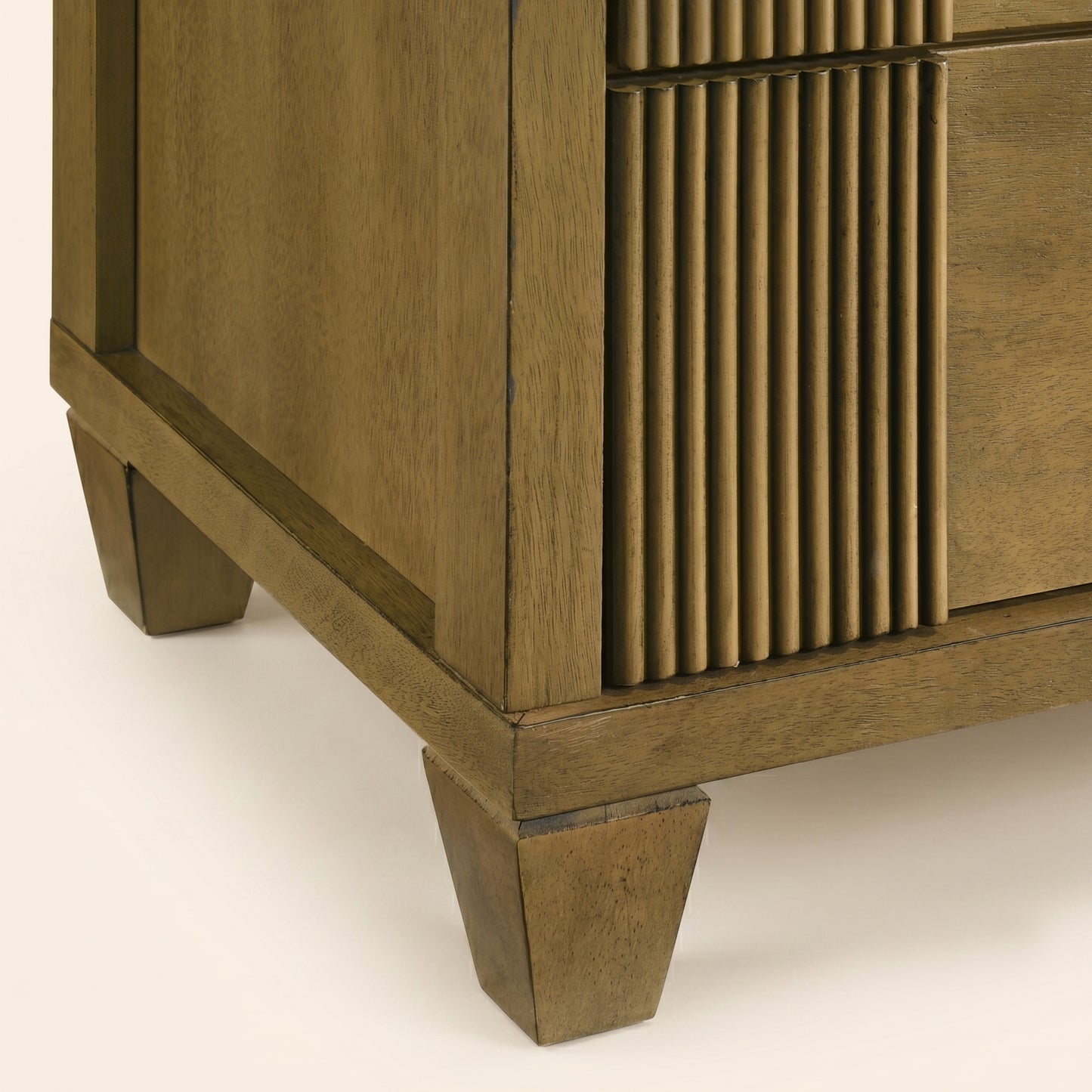 GALANO 6-Drawer Double Dresser, 54.8" Wide, Mid-Century Fluted Design, 1 Dresser