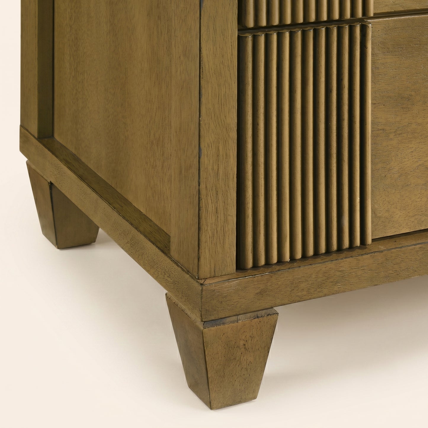 GALANO 6-Drawer Double Dresser, 54.8" Wide, Mid-Century Fluted Design, 1 Dresser