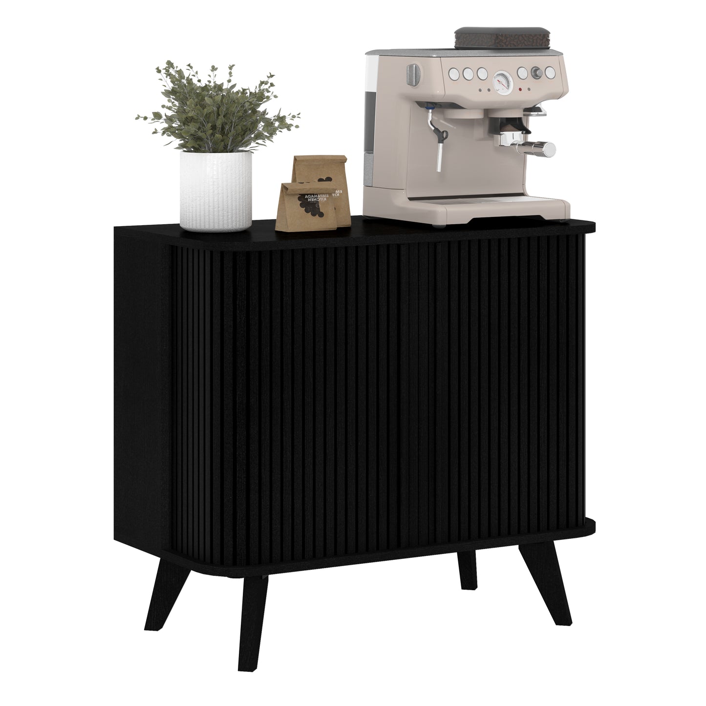 Galano Fluted Door Sideboard Cabinet 27.6" W x 15.6" D x 27.8" H