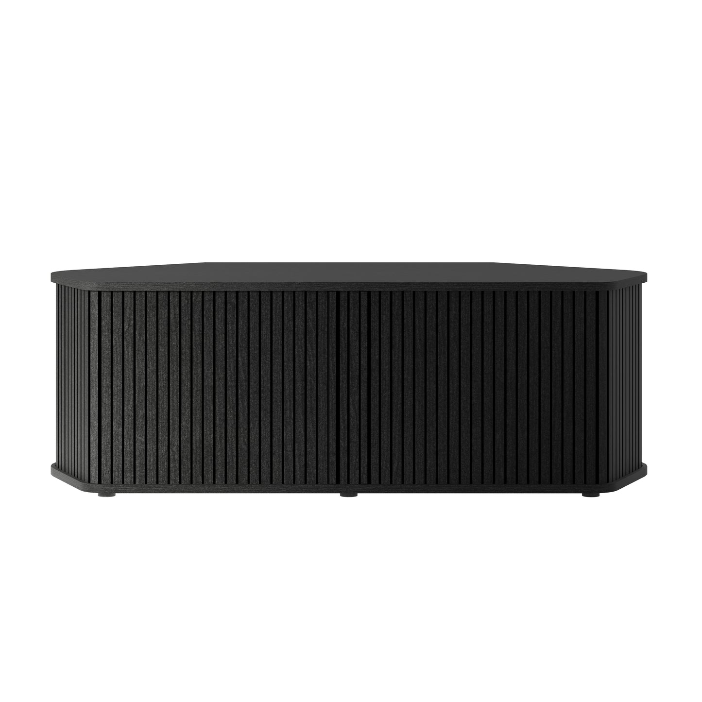 Galano Corner TV Stand with Fluted Doors 43.3" W × 20.0" D × 14.8" H