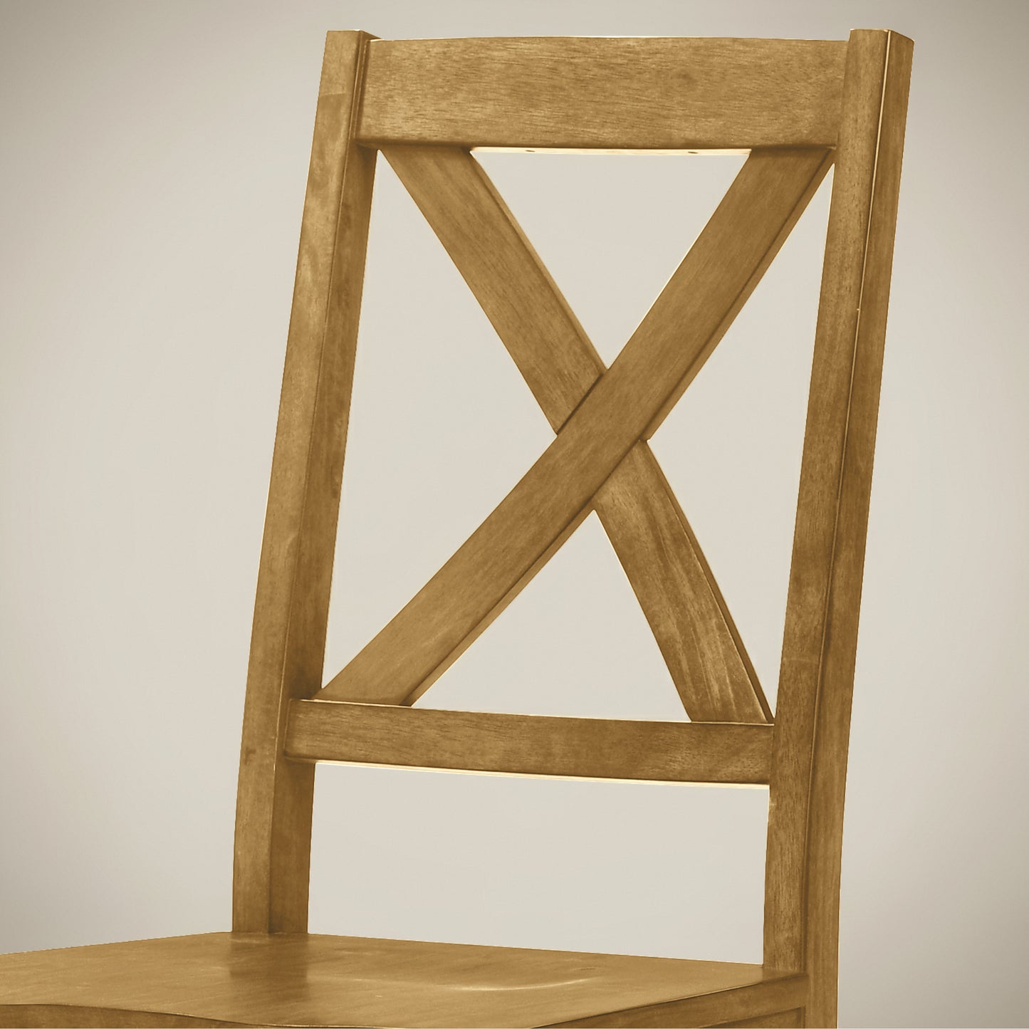 Galano Solid Wood Cross-Back Dining Chair Set of 2 18.5" W x 21.4" D x 38.4" H