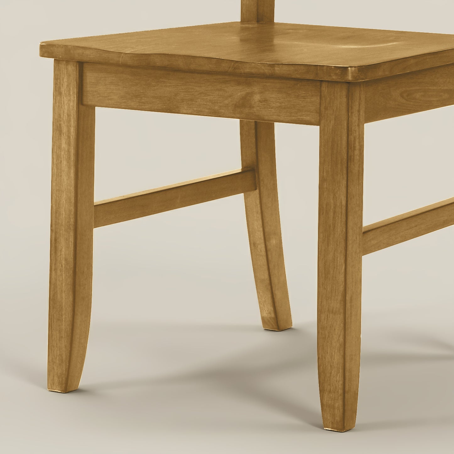 Galano Solid Wood Cross-Back Dining Chair Set of 2 18.5" W x 21.4" D x 38.4" H