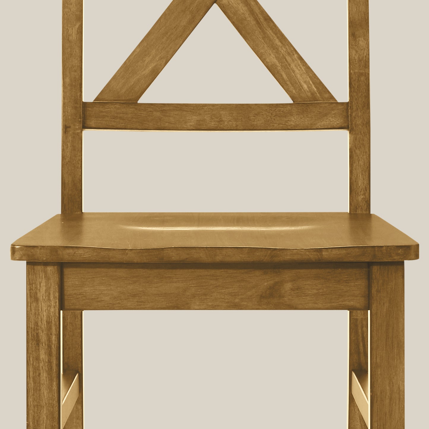 Galano Solid Wood Cross-Back Dining Chair Set of 2 18.5" W x 21.4" D x 38.4" H