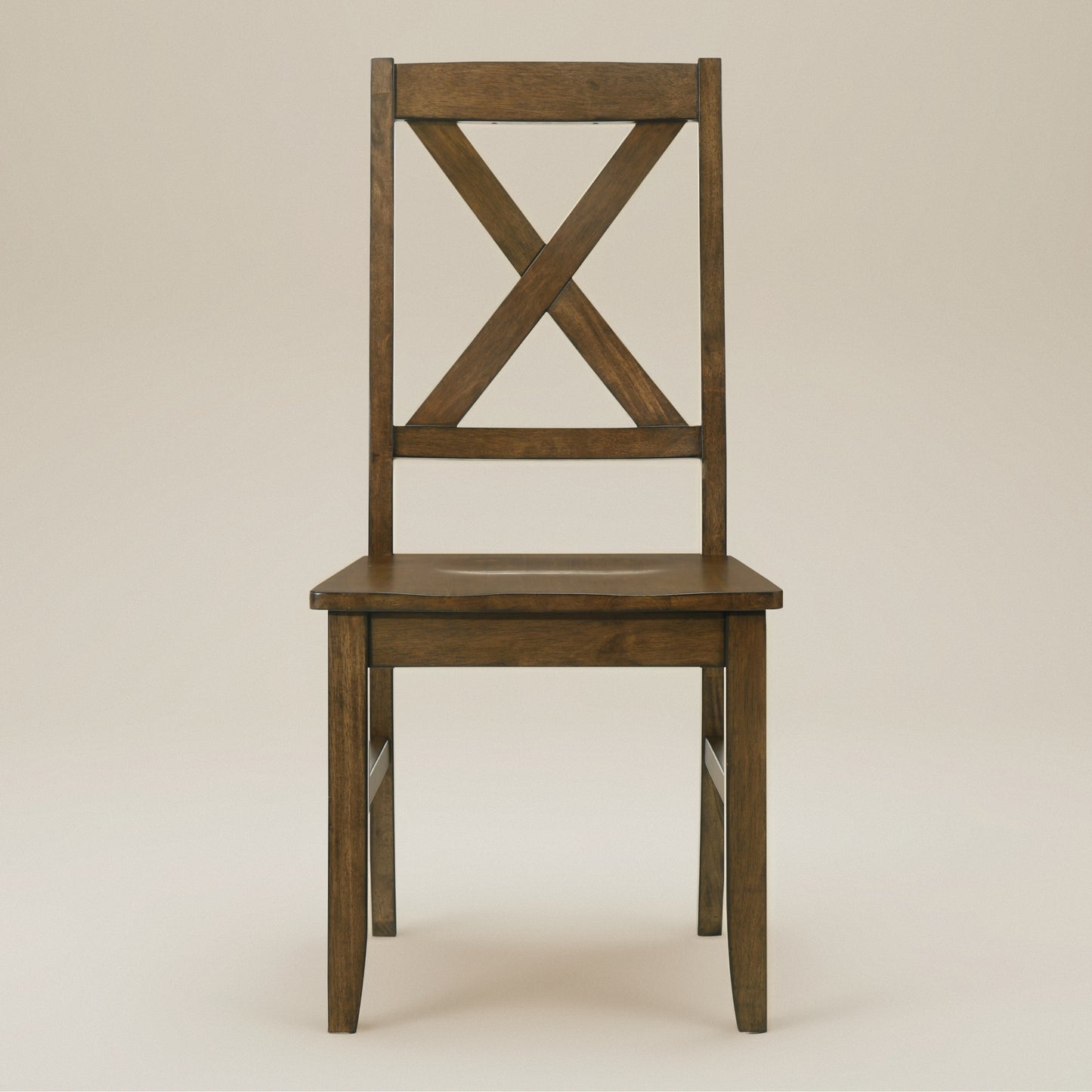 Galano Solid Wood Cross-Back Dining Chair Set of 2 18.5" W x 21.4" D x 38.4" H