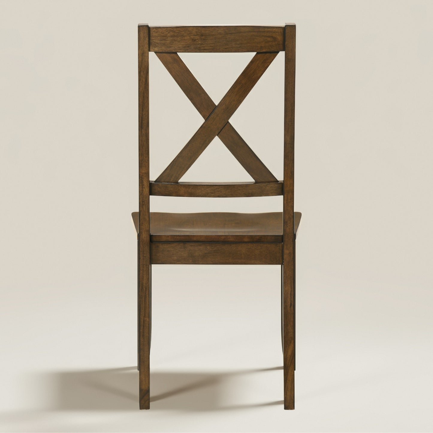 Galano Solid Wood Cross-Back Dining Chair Set of 2 18.5" W x 21.4" D x 38.4" H